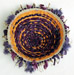 Bowl of Plenty Aubergine Fiber Art