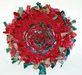 Bowl of Plenty in Ruby Velvet Fiber Art
