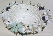 White Satin Fiber Art
